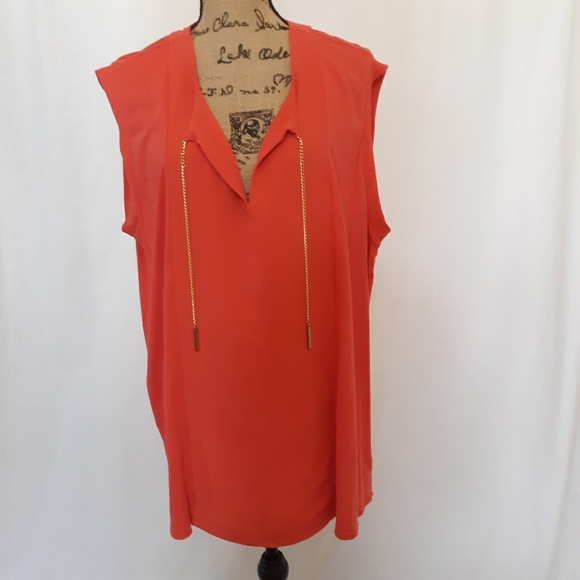 MICHAEL Michael Kors Tops - Michael Kors chain detail sleeveless top 3X